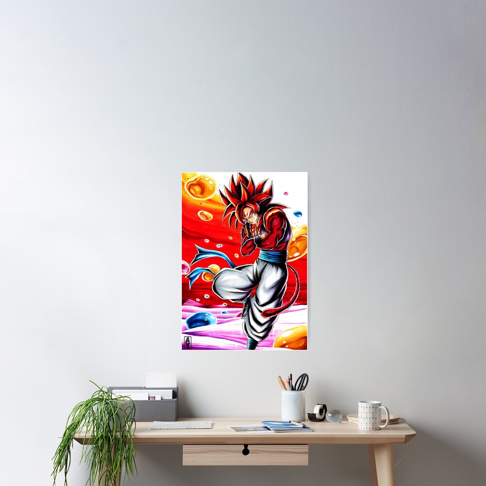 Gogeta ssj4 Greeting Card by Abyllion-art