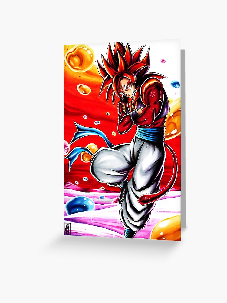 Gogeta ssj4 Greeting Card by Abyllion-art