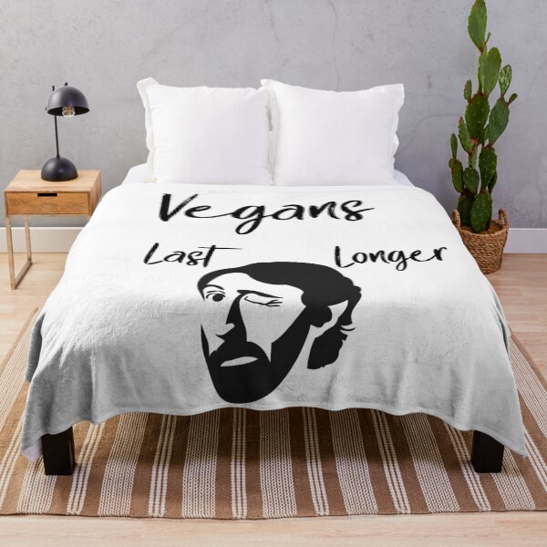 Item preview, Vegans Last Longer Black designed and sold by CreativeBel.