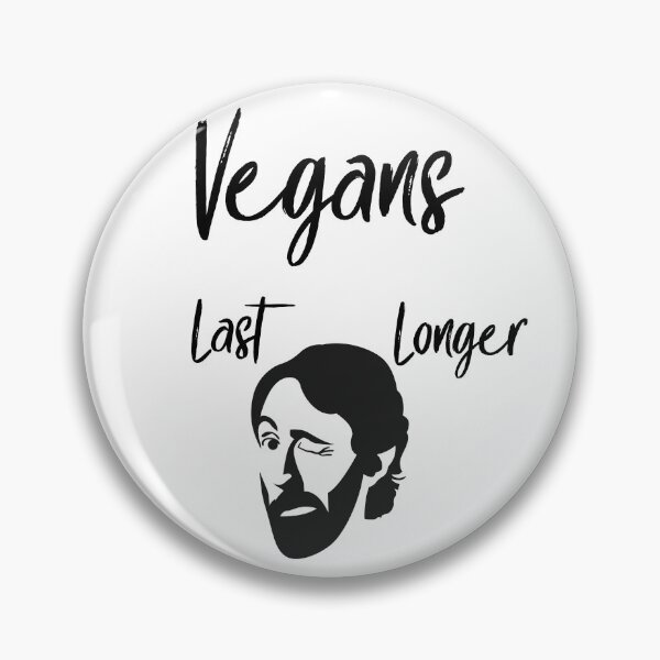 Item preview, Vegans Last Longer Black designed and sold by CreativeBel.