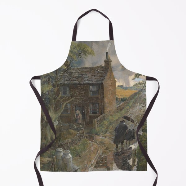 Item preview,  stormy night at the farmstead Vintage artwork by hilda hechle designed and sold by Vintage Designs +.