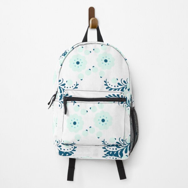 Artikelvorschau, AQUA / MARINE-BLUMENMUSTER entworfen und verkauft von wildwhimsical.