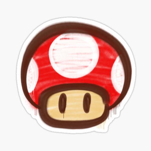 graffiti mushroom Sticker