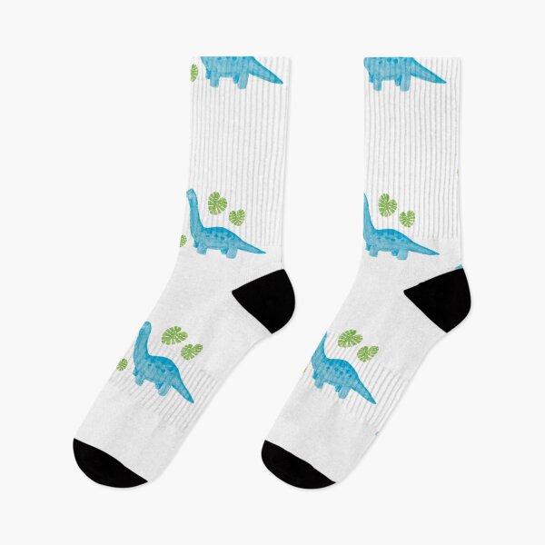 Item preview, Blue Dinosaur and Cute Leaves designed and sold by daniscaleffi.