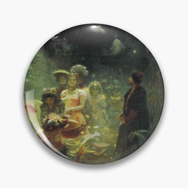 Item preview, Vintage Mermaid artwork ilya yefimovich repin sadko in the underwater kingdom designed and sold by Vintage Designs +.