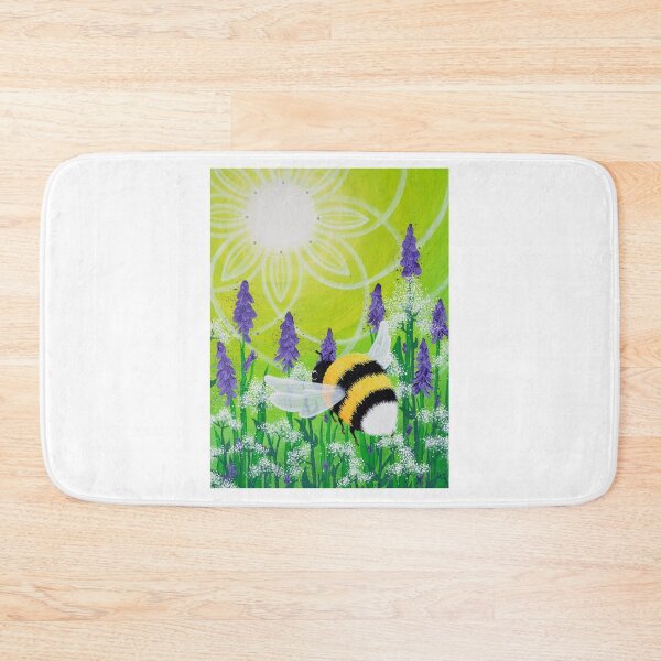 Item preview, Bumblebee on a meadow of flowers designed and sold by Bellainfinitum.