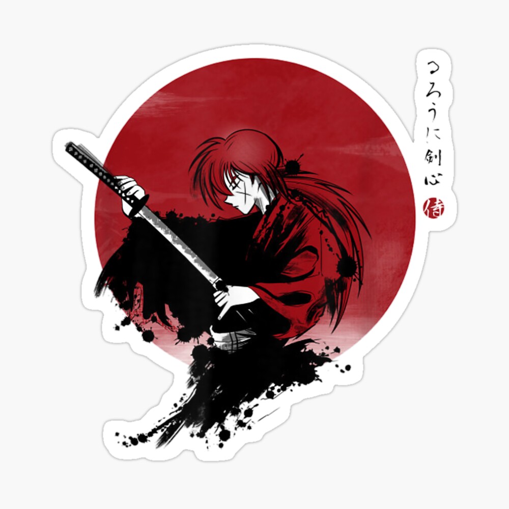 Himura Kenshin Rurouni Kenshin Drawing For Otaku Poster for Sale by  jerestudio