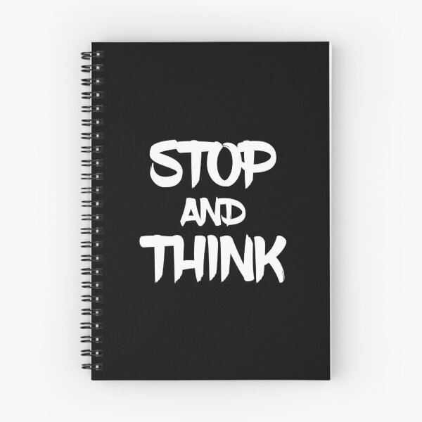Item preview, Stop And Think designed and sold by BlueCloverTrend.
