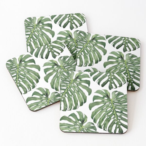 Artikelvorschau, Tropisches Monstera-Blattmuster im Aquarell entworfen und verkauft von Bonheurem.