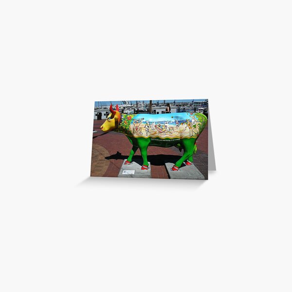 Item preview, Painted Cow at the Cape Town Waterfront designed and sold by BiodiversityRocks.