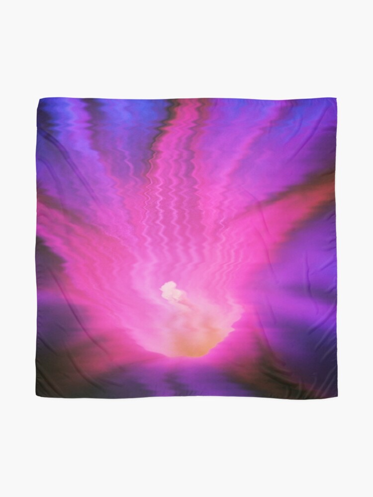 Thumbnail 2 of 3, Scarf, Morning Glory Reflection designed and sold by April Dowling.