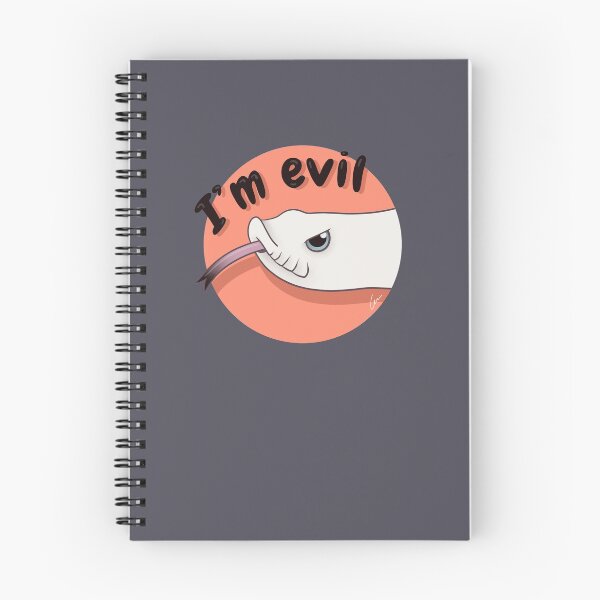 Item preview, Leucistic Western Hognose Snake, "I'm evil" designed and sold by anacecilia.