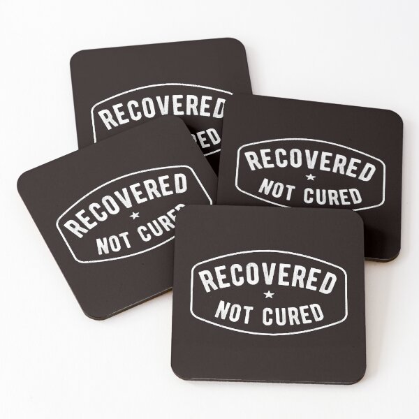 Item preview, RecoveredNotCured  designed and sold by The Sober Frootcake.