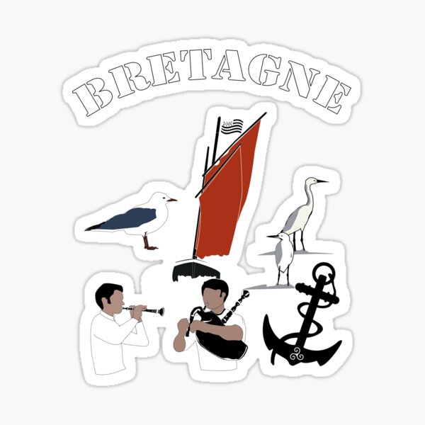 Aperçu de l'œuvre drapeau de la bretagne créée et vendue par grafikestelle.