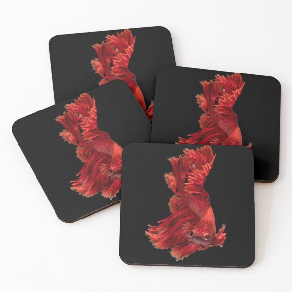 Item preview,  Siamese fighting fish red - betta splendens  designed and sold by kawrdesigns.