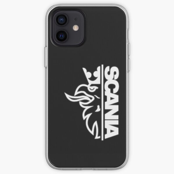 Black and White Scania Logo iPhone Soft Case