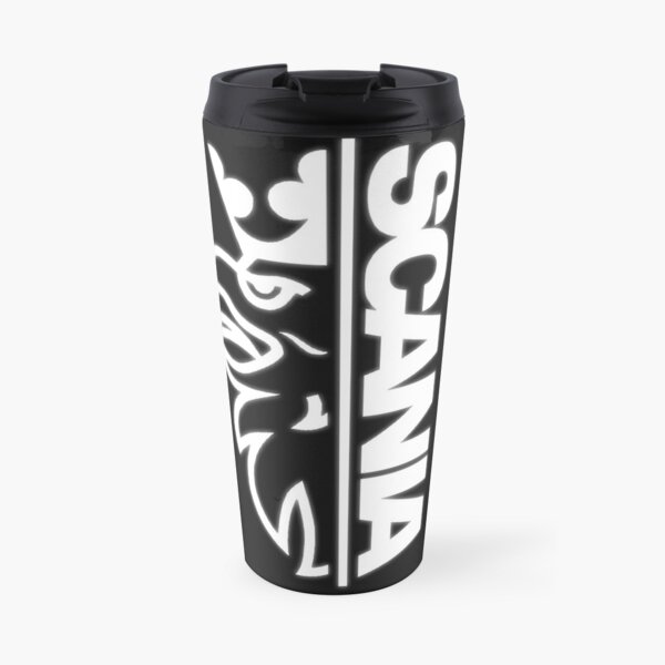 Black and White Scania Logo Travel Mug