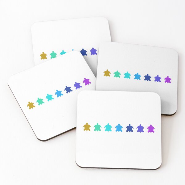 Item preview, Sea Turtles in Mood Ring Colors designed and sold by fontspree.