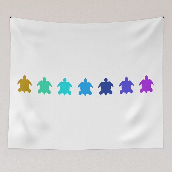Item preview, Sea Turtles in Mood Ring Colors designed and sold by fontspree.