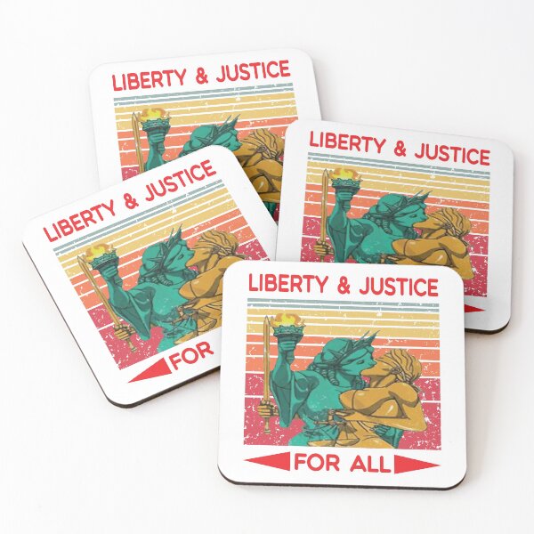 Item preview, with liberty and justice for all designed and sold by GalaxyStoreDZ.