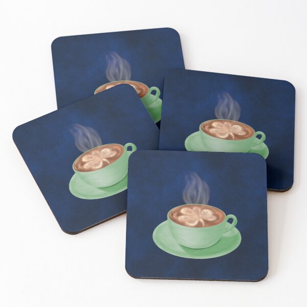 Item preview, St. Patrick's Day Shamrock Cappuccino Art designed and sold by HRSCreates.