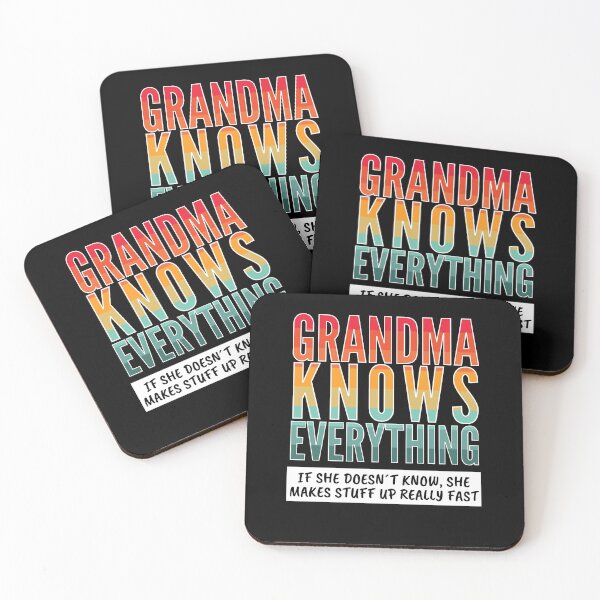 Item preview, Grandma knows everything If she doesn´t know she makes stuff up really fast designed and sold by 2MdesignStore.