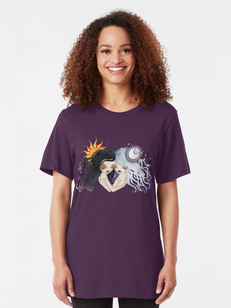 Alternate view of Emma & Gemma (Gemini) ~ Zodiac Series Slim Fit T-Shirt