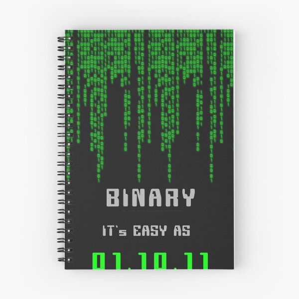 Item preview, BINARY IT'S EASY AS 1.2.3 PROGRAMMING LANGUAGE MATRIX CODING HACK designed and sold by Kribis.