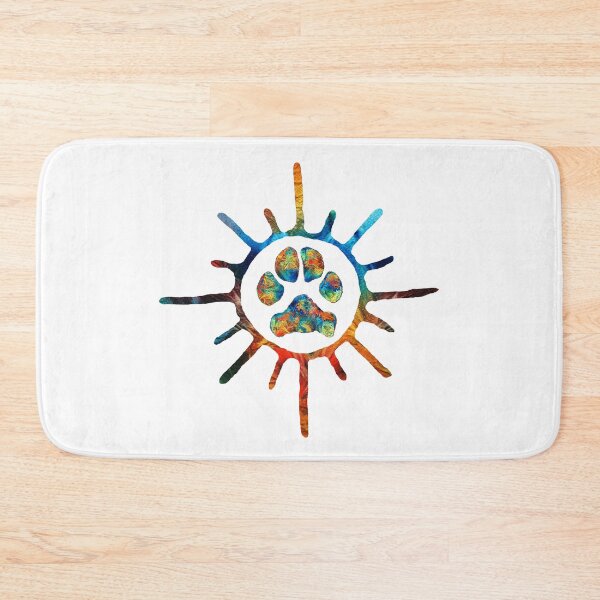 Item preview, Colorful Dog Paw Art Sun Symbol by Sharon Cummings designed and sold by Sharon Cummings Art.