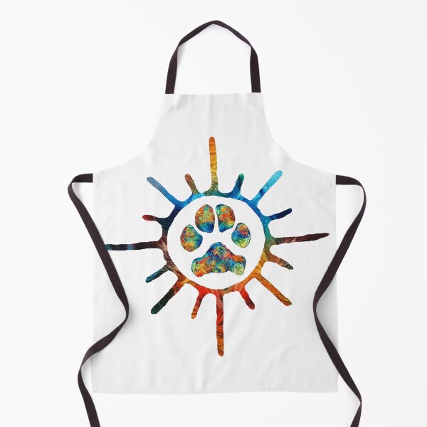 Item preview, Colorful Dog Paw Art Sun Symbol by Sharon Cummings designed and sold by Sharon Cummings Art.