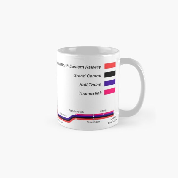 East Coast Main Line service map Classic Mug