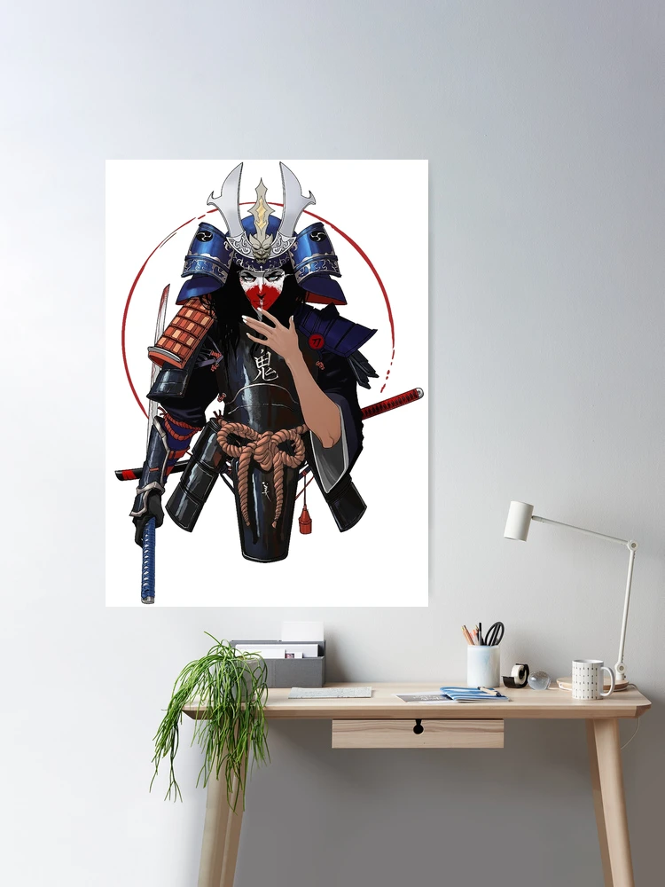 Streetwear Warrior Canvas Print Online Japanese Warrior Art, Robot