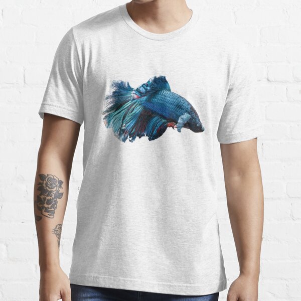 Siamese Fighting Fish T-shirt (Betta) - White Graphic Tee - Organic Cotton