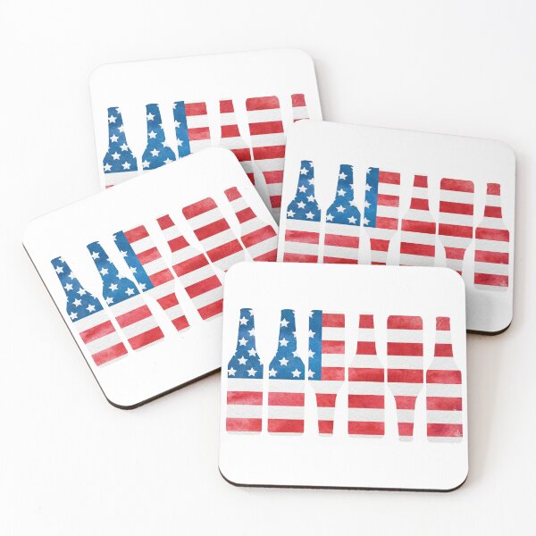 Item preview, Patriotic Beer Bottle USA flag shirt, 4th of July American Flag Beer designed and sold by ImBAEBAE7shop.