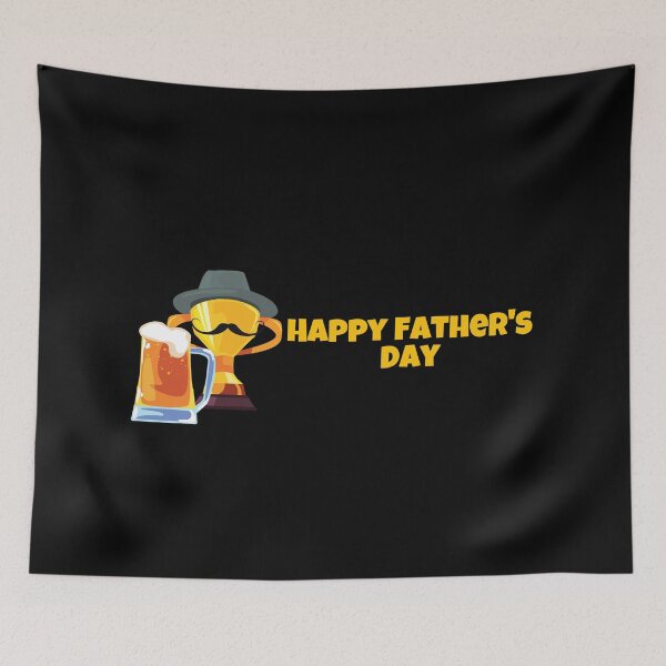 Item preview, Happy Father`s Day - Funny Design - Beer, Trophy, Moustache, Hat designed and sold by PandaSoul.