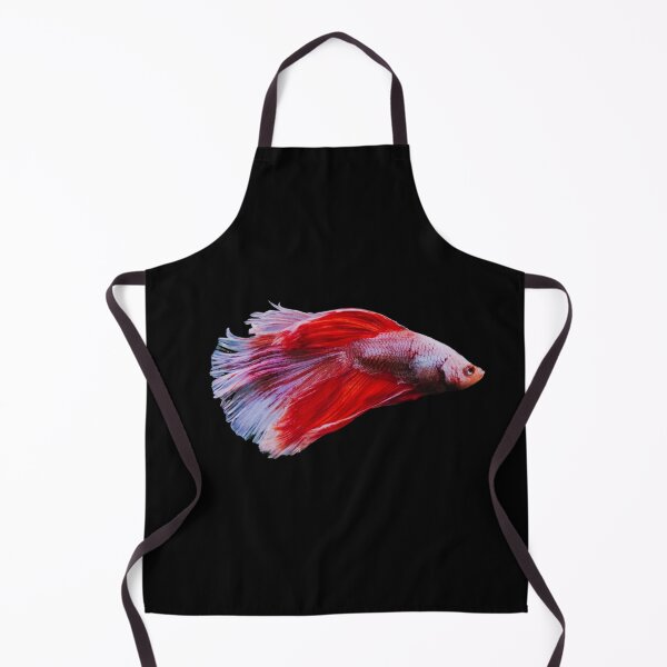 Item preview, Siamese fighting fish red white- betta splendens designed and sold by kawrdesigns.