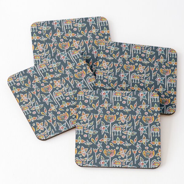 Item preview, Printed flowers with a Gelli plate designed and sold by sueshormanart.