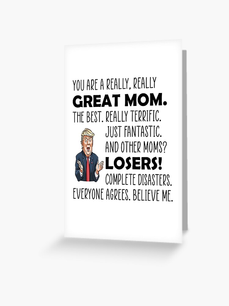 Trump Mug Mom / Best Mom Ever Mug / Mom Birthday Gift from Daughter / Funny  Mom Mug / Gifts for Mom From Daughter / Mom Gift Greeting Card for Sale by  pradeeprajput