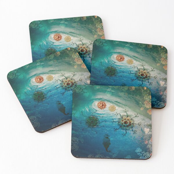 Item preview, Illustrated Ocean wave designed and sold by NeoAntique-Art.