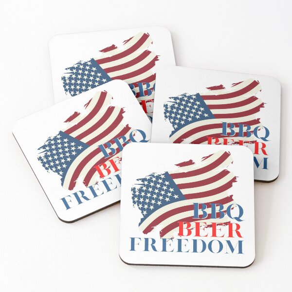 Item preview, BBQ Beer Freedom 4th of July Party American Flag designed and sold by ImBAEBAE7shop.