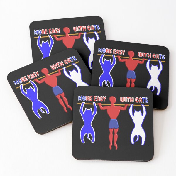 Item preview, WELCOME TO THE GYM - EASIER WITH CATS - FOR MEN WHO LOVE CALISTHENICS AND CATS designed and sold by Ralek.