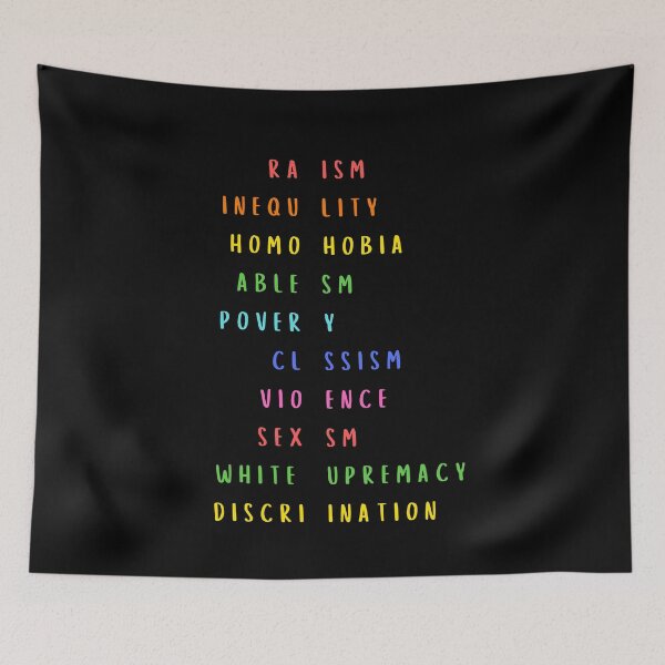 Item preview, Anti Capitalism - Cross words Stand up for Minorities Anti racism anti sexism...  designed and sold by Artwork-Station.
