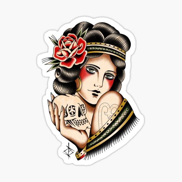 Item preview, Lady with skull designed and sold by Patricia Sullivan.