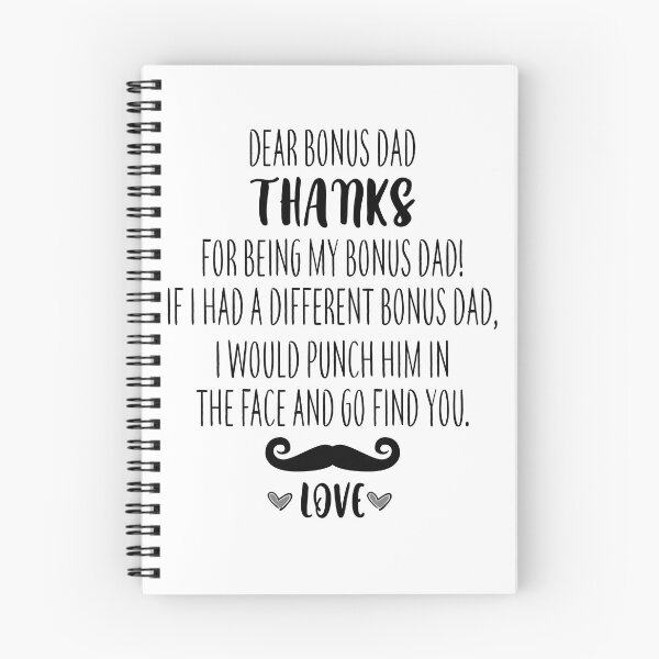 Item preview, Funny Stepdad Fathers Day Gift : Dear Bonus Dad Thanks For Being My Bonus Dad! designed and sold by pradeeprajput.