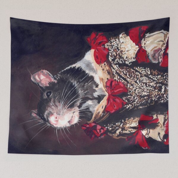 Item preview, the "snuggled up" Lady Squeak designed and sold by HintermSpiegel.