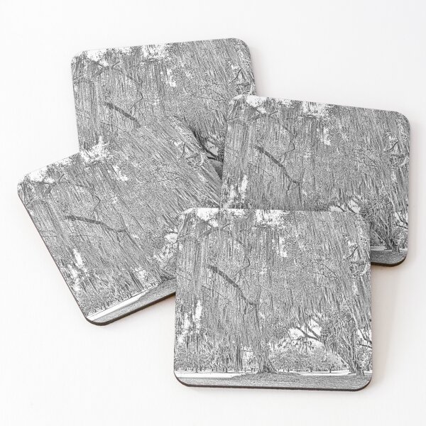 Item preview, The Oak Trees and Moss At Fort Fredericka National Monument Sketch designed and sold by LisaWootenPhoto.