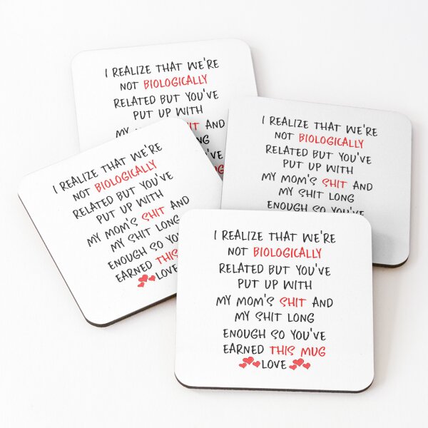 Item preview, Funny Stepdad Fathers Day Gift : I Realize That We Are Not Biologically Related designed and sold by pradeeprajput.