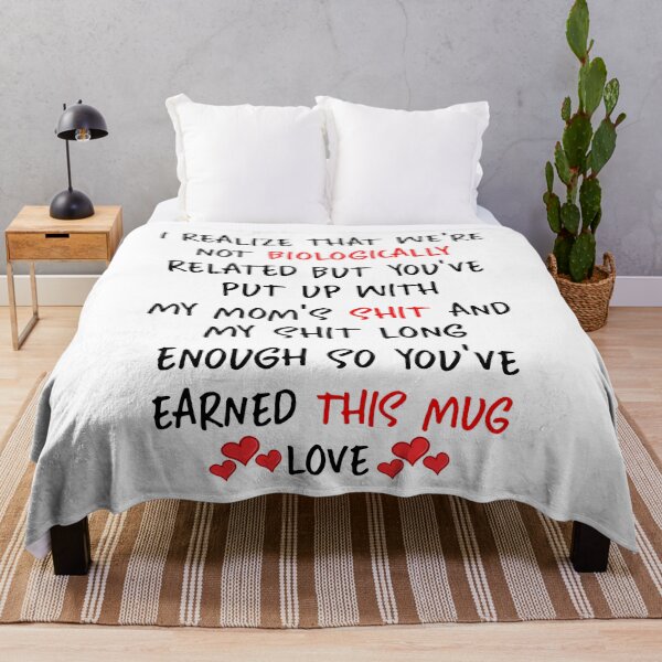 Item preview, Funny Stepdad Fathers Day Gift : I Realize That We Are Not Biologically Related designed and sold by pradeeprajput.