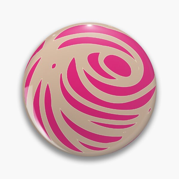 Item preview, Found in Space swirly planet icon, pink and gold on white designed and sold by Susan Marie Williams.