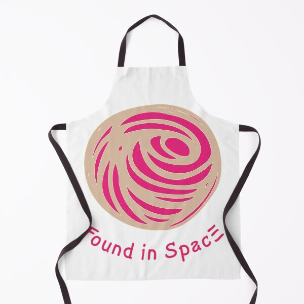 Item preview, Found in Space swirly planet icon, pink and gold on white designed and sold by Susan Marie Williams.